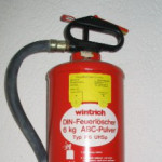 Brandschutz mit Feuerlöscher und Rauchmelder